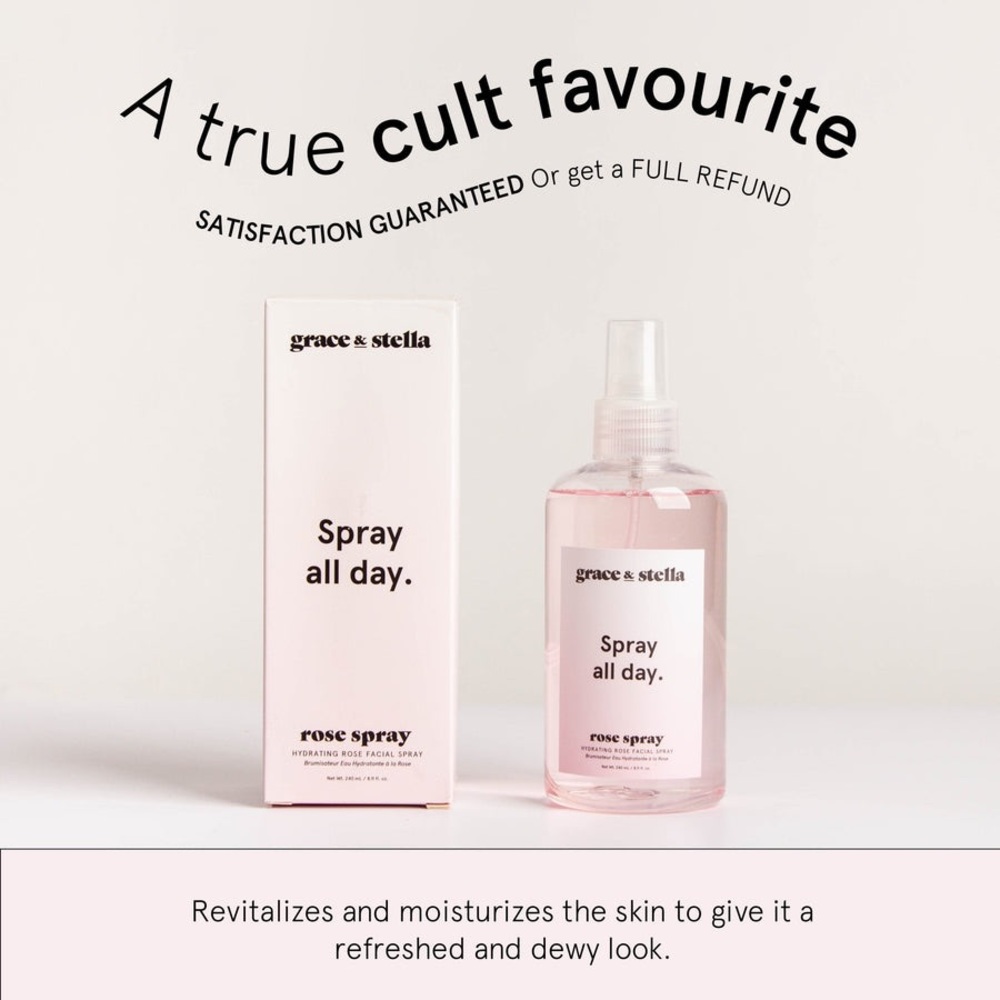New »—Rose Spray—»Grace & Stella—All Day Spray Hydrating Facial Spray Miniature - Picture 4 of 16